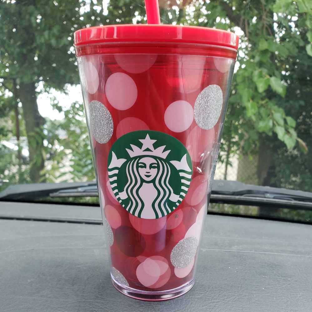 Starbucks Red Polka Dot 16 oz